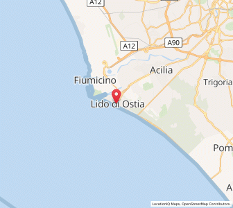 Map of Lido di Ostia, Lazio
