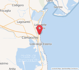 Map of Lido di Pomposa-Lido degli Scacchi, Emilia-Romagna