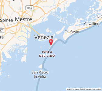 Map of Lido, Veneto