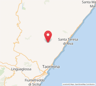 Map of Limina, Sicily