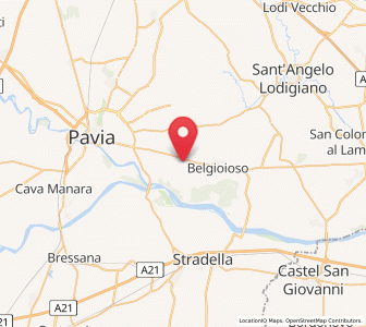 Map of Linarolo, Lombardy