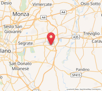 Map of Liscate, Lombardy