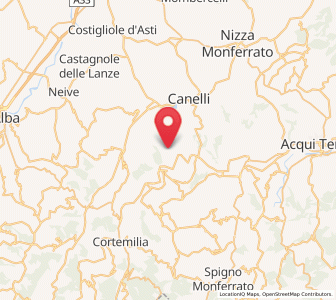 Map of Loazzolo, Piedmont