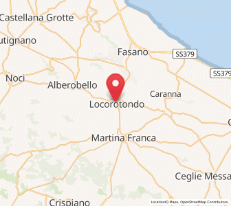 Map of Locorotondo, Apulia