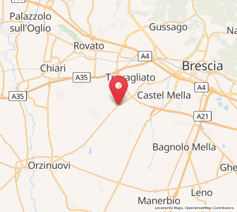 Map of Lograto, Lombardy