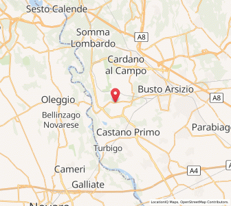 Map of Lonate Pozzolo, Lombardy