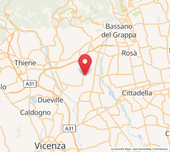 Map of Longa, Veneto