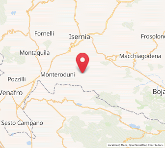 Map of Longano, Molise