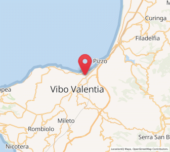 Map of Longobardi, Calabria