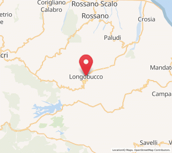 Map of Longobucco, Calabria