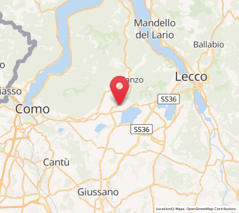 Map of Longone al Segrino, Lombardy