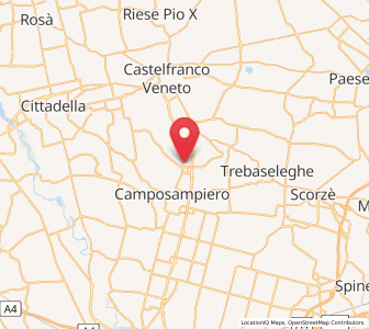 Map of Loreggia, Veneto