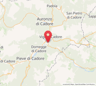 Map of Lorenzago di Cadore, Veneto