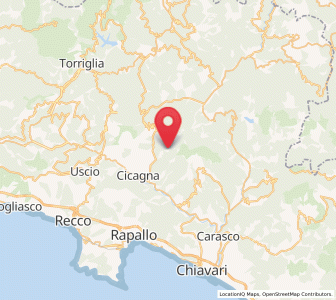 Map of Lorsica, Liguria