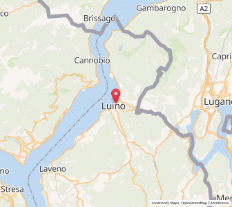 Map of Luino, Lombardy