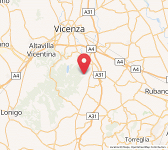 Map of Lumignano, Veneto