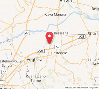 Map of Lungavilla, Lombardy