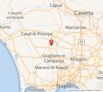 Map of Lusciano, Campania