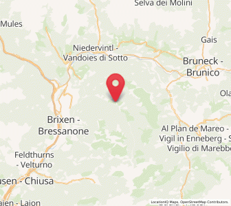 Map of Luson - Luesen, Trentino-Alto Adige