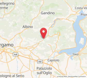 Map of Luzzana, Lombardy