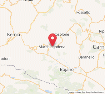Map of Macchiagodena, Molise