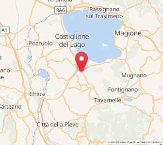 Map of Macchie, Umbria
