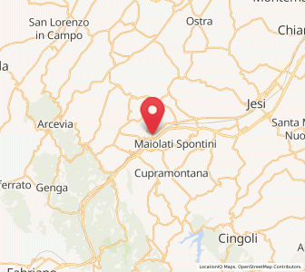 Map of Macine-Borgo Loreto, The Marches
