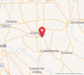 Map of Madignano, Lombardy