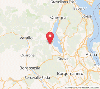 Map of Madonna del Sasso, Piedmont