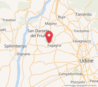 Map of Madrisio, Friuli Venezia Giulia