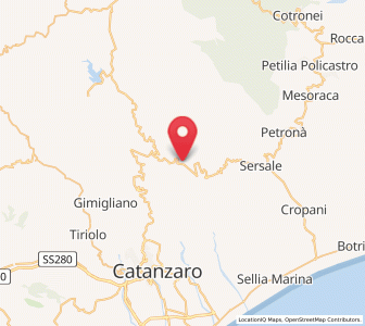 Map of Magisano, Calabria