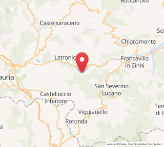 Map of Magnano, Basilicate