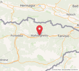 Map of Malborghetto, Friuli Venezia Giulia