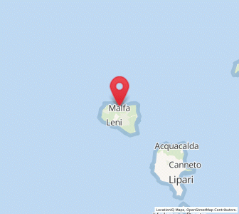 Map of Malfa, Sicily