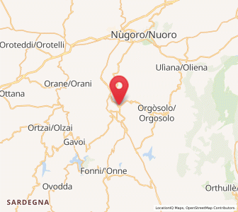 Map of Mamoiada, Sardinia