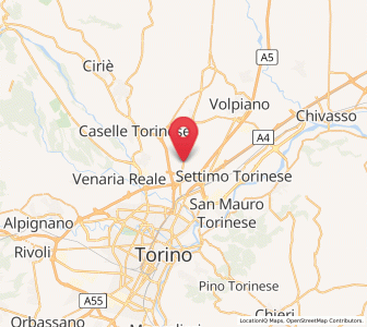 Map of Mappano, Piedmont