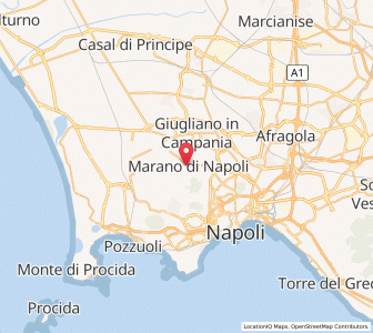 Map of Marano di Napoli, Campania