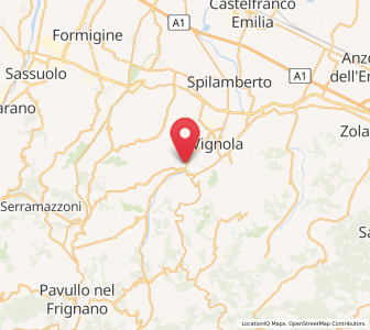 Map of Marano sul Panaro, Emilia-Romagna