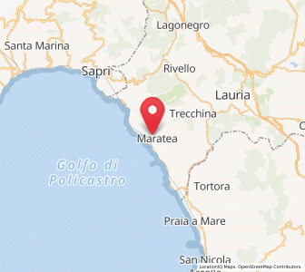 Map of Maratea, Basilicate