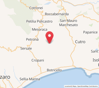 Map of Marcedusa, Calabria