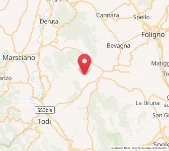 Map of Marcellano, Umbria