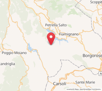 Map of Marcetelli, Lazio