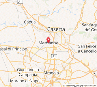 Map of Marcianise, Campania