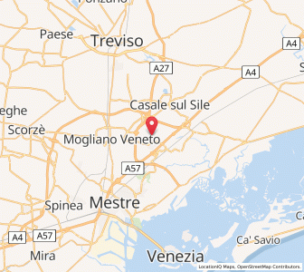 Map of Marcon-Gaggio-Colmello, Veneto