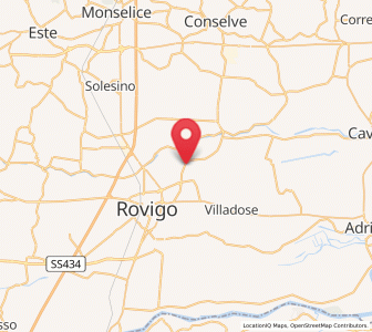 Map of Mardimago, Veneto