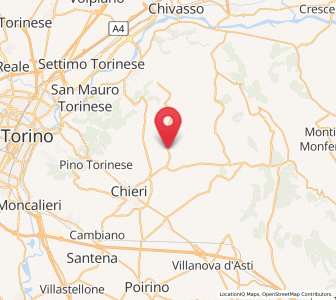 Map of Marentino, Piedmont