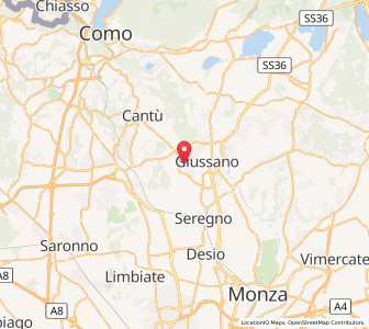 Map of Mariano Comense, Lombardy