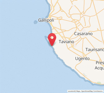 Map of Marina di Mancaversa, Apulia