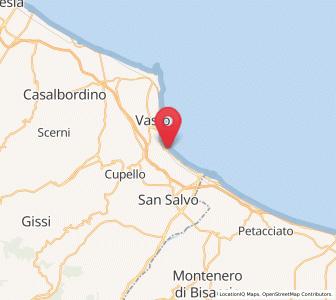 Map of Marina di Vasto, Abruzzo