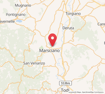 Map of Marsciano, Umbria